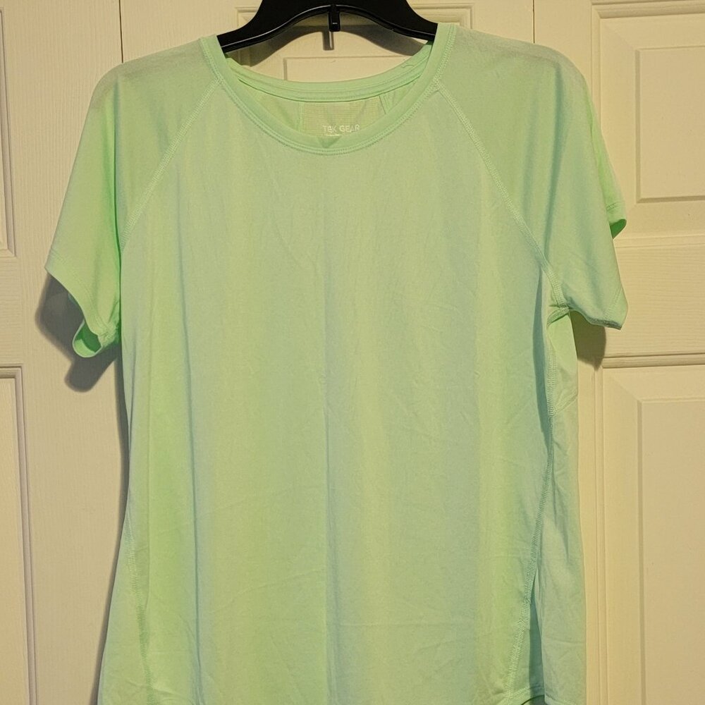 Tek Gear Performance Core Crewneck Tee, Glaze Green, Large